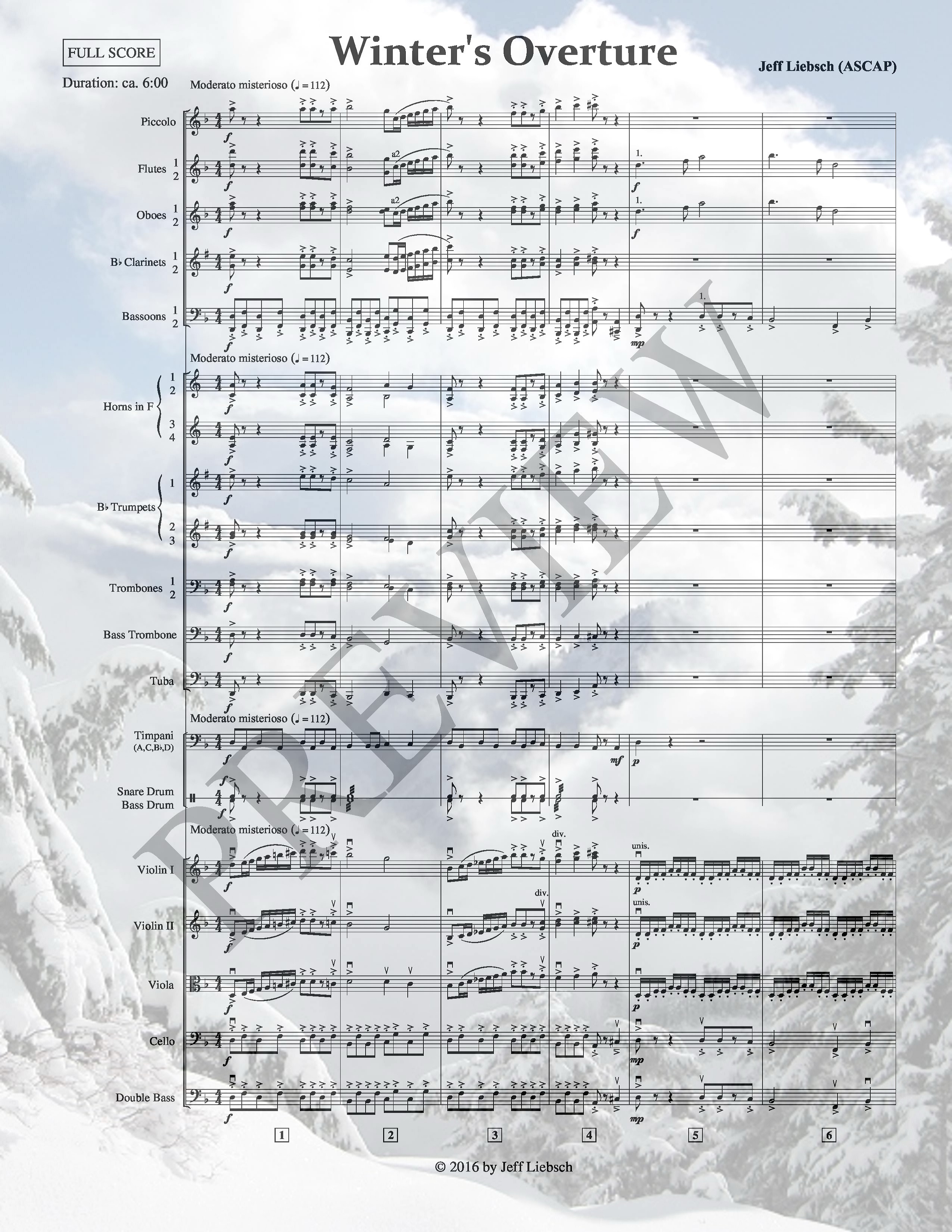 Winter's Overture (Full Orchestra)